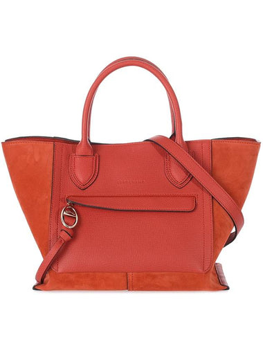 Mailbox Medium Tote Cross Bag Orange - LONGCHAMP - BALAAN 1