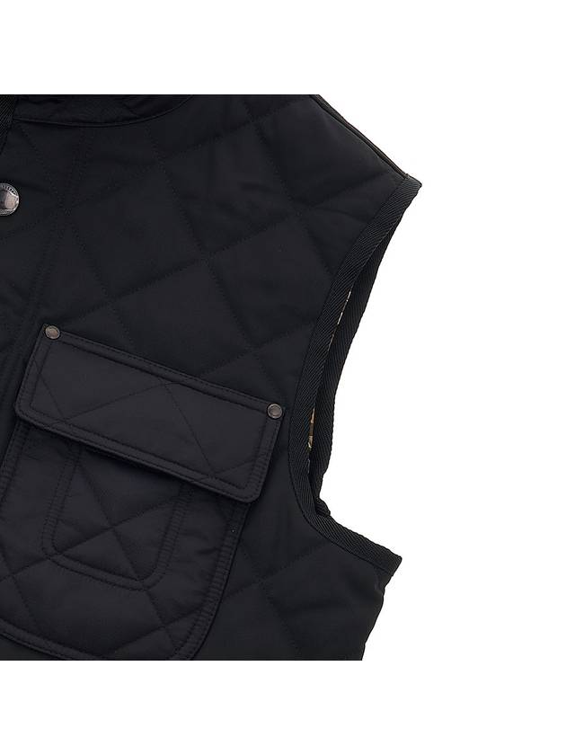 Diamond Quilted Thermoregulated Vest Black - BURBERRY - BALAAN 6