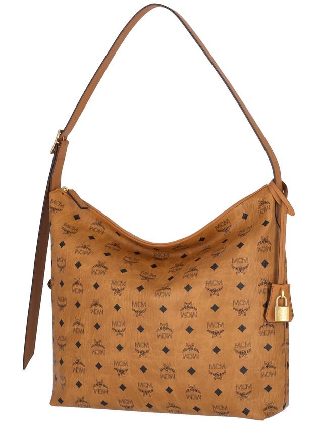 Large Aren Visetos Print Shoulder Bag Brown - MCM - BALAAN 3