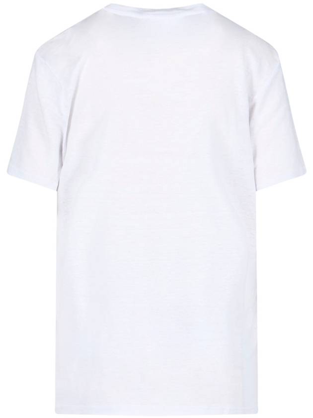 Zwell Logo Print Short Sleeve T-Shirt White - ISABEL MARANT - BALAAN 3