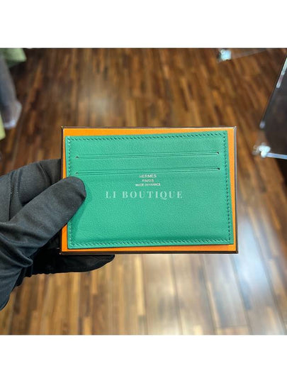 Card Wallet Citizen Twill Green - HERMES - BALAAN 2