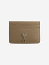 De Coeur Card Wallet Taupe - AMI - BALAAN 1