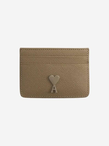 De Coeur Card Wallet Taupe - AMI - BALAAN 1