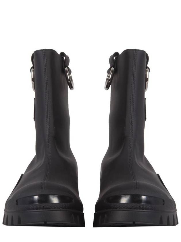 Logo Rain Boots Black - MSGM - BALAAN 3