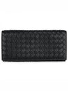 Intrecciato Continental Long Wallet Black - BOTTEGA VENETA - BALAAN 2