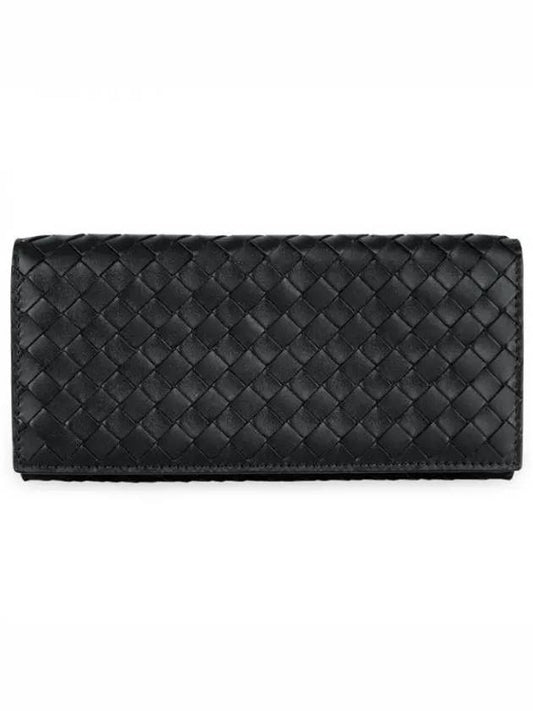 Intrecciato Continental Long Wallet Black - BOTTEGA VENETA - BALAAN 2