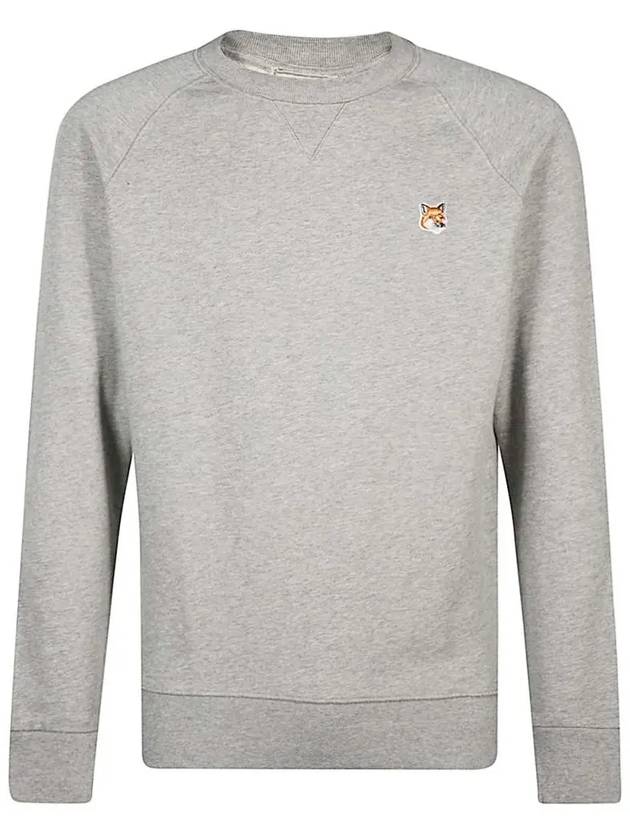 Fox Head Patch Classic Sweatshirt Grey Melange - MAISON KITSUNE - BALAAN 3