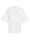 Logo Cotton Short Sleeve T-Shirt White - MARNI - BALAAN 2