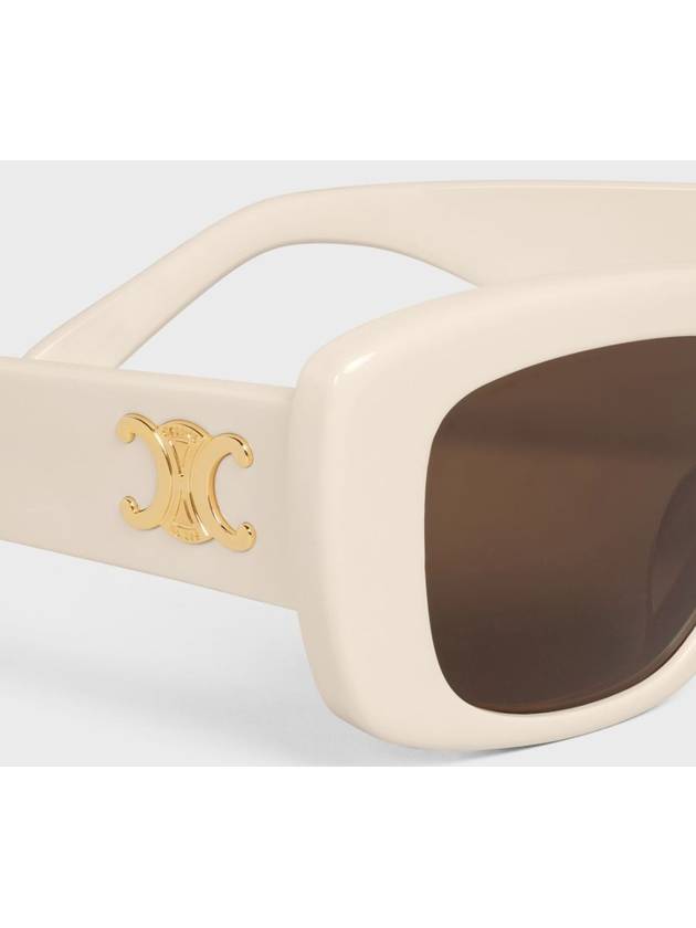 Eyewear Triomphe 04 Rectangle Sunglasses Ivory - CELINE - BALAAN 5