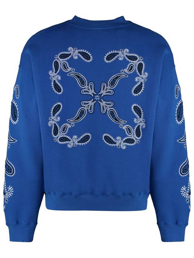 sweater OMBA054S24FLE002 4601 blue - OFF WHITE - BALAAN 3