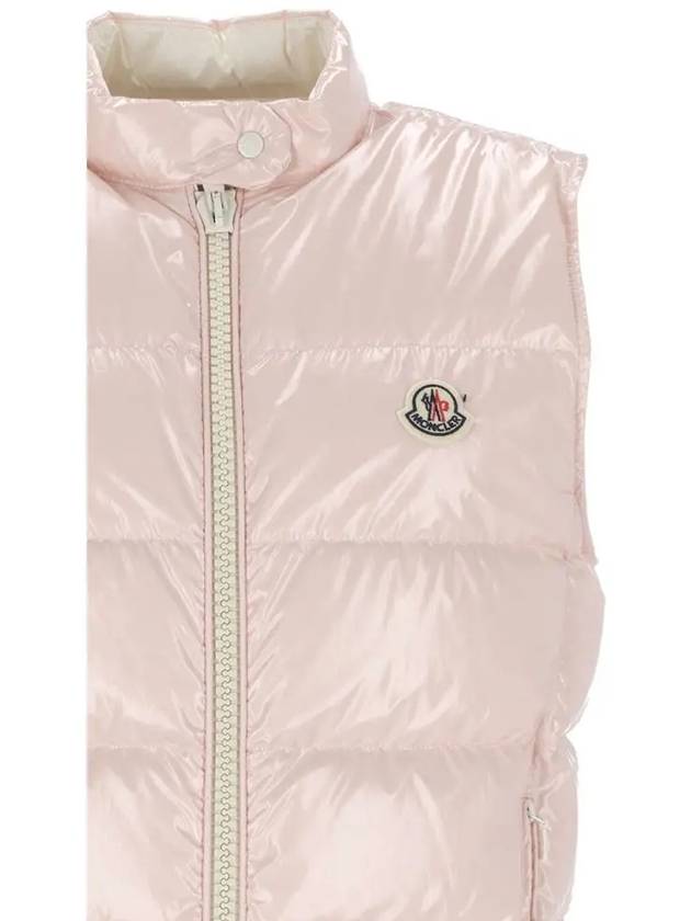 Alcibia Logo Patch Padded Vest Pink - MONCLER - BALAAN 5