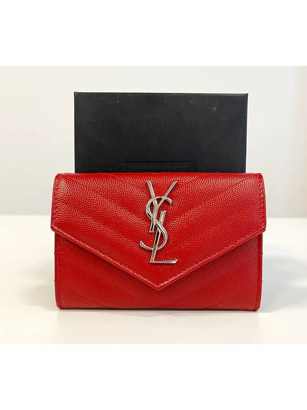 Case tear YSL Chevron Matelasse Monogram Envelope Bicycle Wallet 414404 - SAINT LAURENT - BALAAN 1