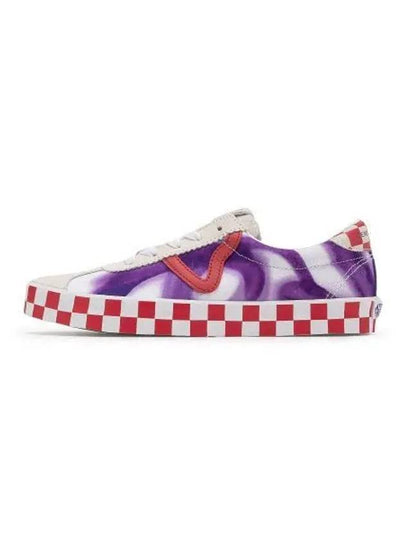 The Museum Visitor Sports Law Low Top Sneakers White Purple - VANS - BALAAN 2