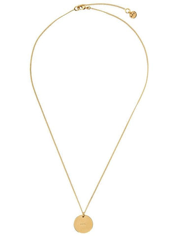 Logo Coin Necklace Gold - A.P.C. - BALAAN 1