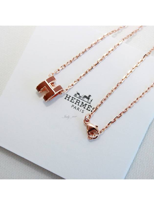 Pop H Mini Necklace New Gold - HERMES - BALAAN 9