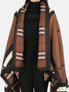 Silk Muffler Brown - BURBERRY - BALAAN.