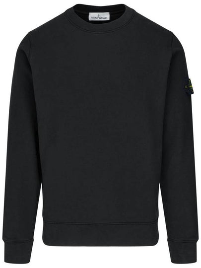 Wappen Patch Crew Neck Sweatshirt Black - STONE ISLAND - BALAAN 2