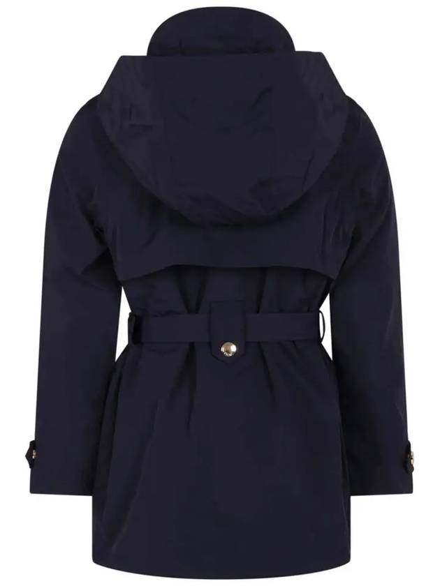 Kids Women s Belted Hooded Jacket Navy C16433 859 - CHLOE - BALAAN 3