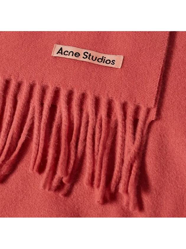 Wool Fringe Muffler Mineral Red - ACNE STUDIOS - BALAAN 5