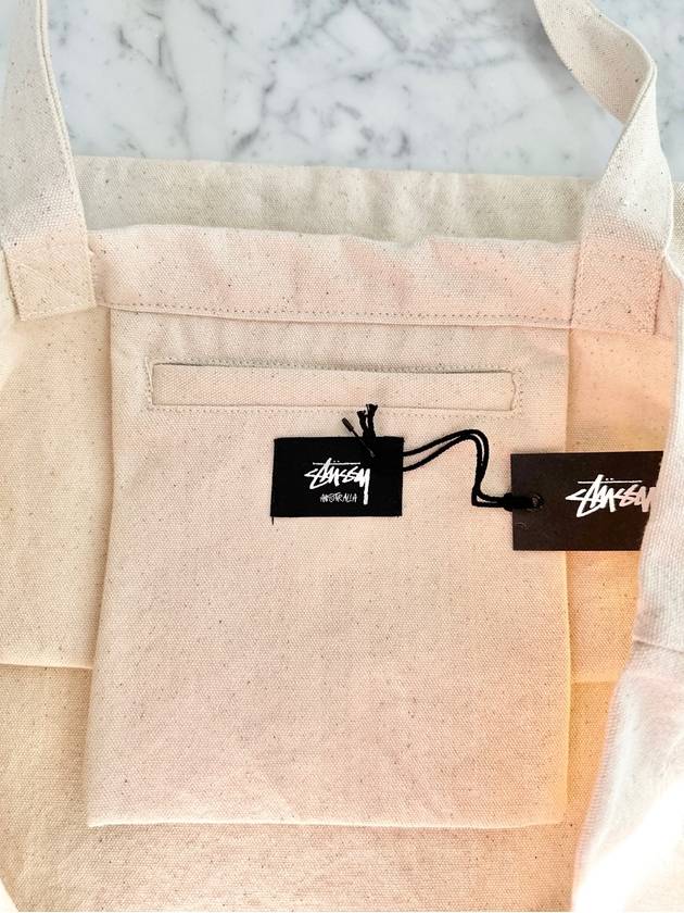 Athletics Tote Bag Natural - STUSSY - BALAAN 6