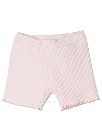 Moncler Girls Ribbed Knit Scallop Hem Shorts Size 2Y - MONCLER - BALAAN 1