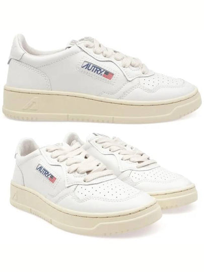 Medalist Leather Low Top Sneakers White - AUTRY - BALAAN 2