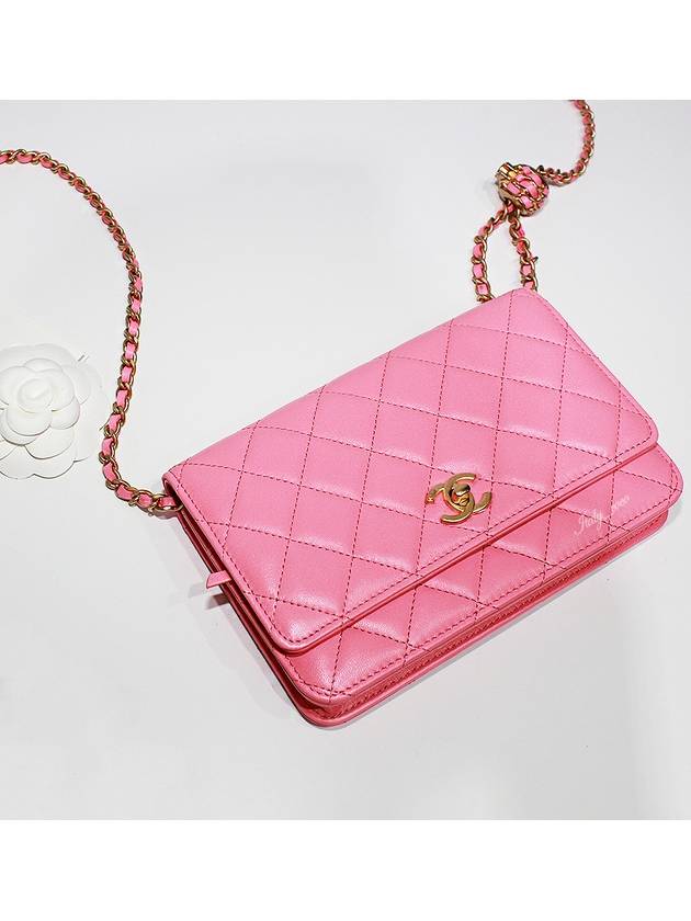 Classic WOC Gold Ball Lambskin Mini Cross Bag Pink - CHANEL - BALAAN 7