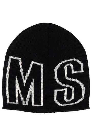 Logo Beanie Black - MSGM - BALAAN 1