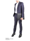 Striped Slim Fit Suit Navy - GIVENCHY - BALAAN 3