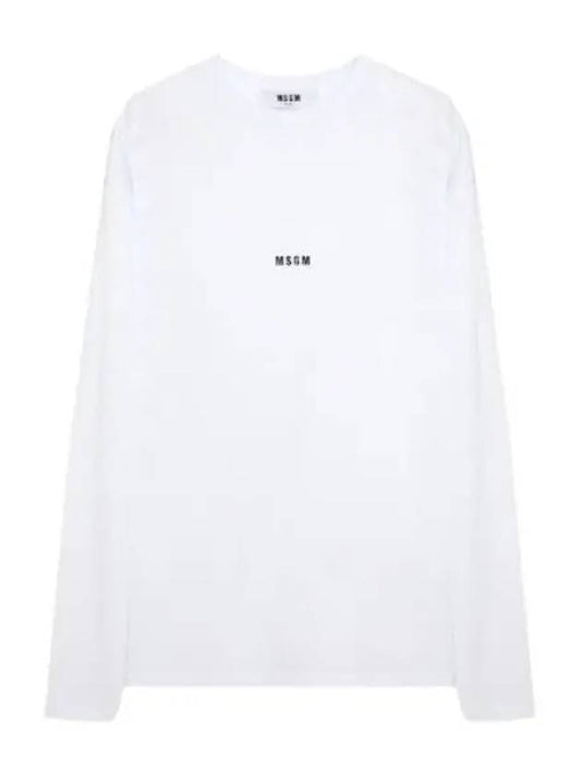 Micro Logo Long Sleeve T Shirt Men - MSGM - BALAAN 1