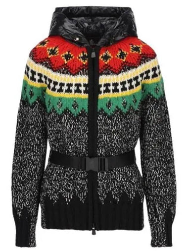 Women s Hooded Cardigan 9B00001 M3130 P90 - MONCLER - BALAAN 1