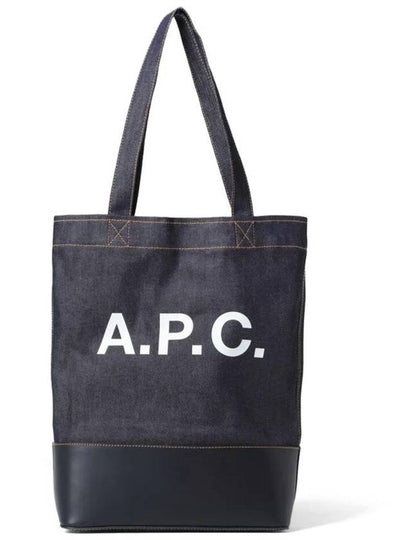 Logo Denim Axelle Tote Bag Navy - A.P.C. - BALAAN 2