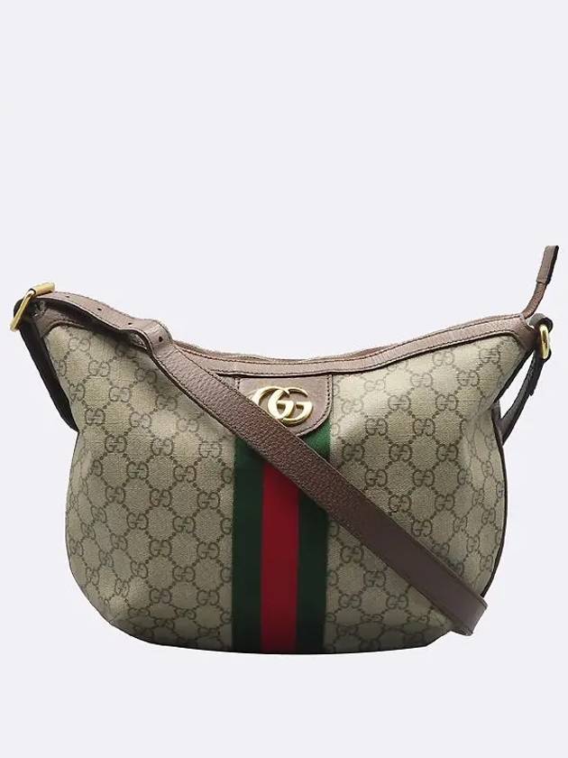 598125 Ophidia GG Logo Supreme Half Moon Small Cross Bag - GUCCI - BALAAN 1