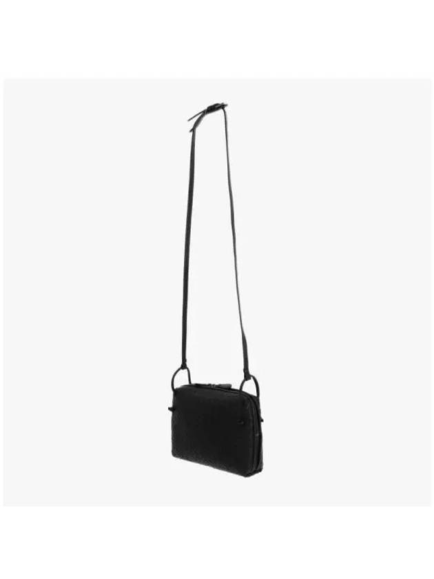 Intrecciato Lambskin Cross Bag Black - BOTTEGA VENETA - BALAAN 5