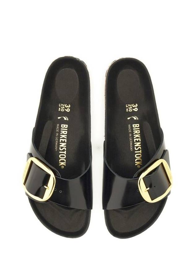 Madrid Big Buckle Slippers Black - BIRKENSTOCK - BALAAN 5