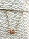 Mini Pop H Pendant Rose Gold & Marron Glace - HERMES - BALAAN 6