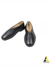 Piped Crepe Grained Leather Slippers Black - LEMAIRE - BALAAN 2