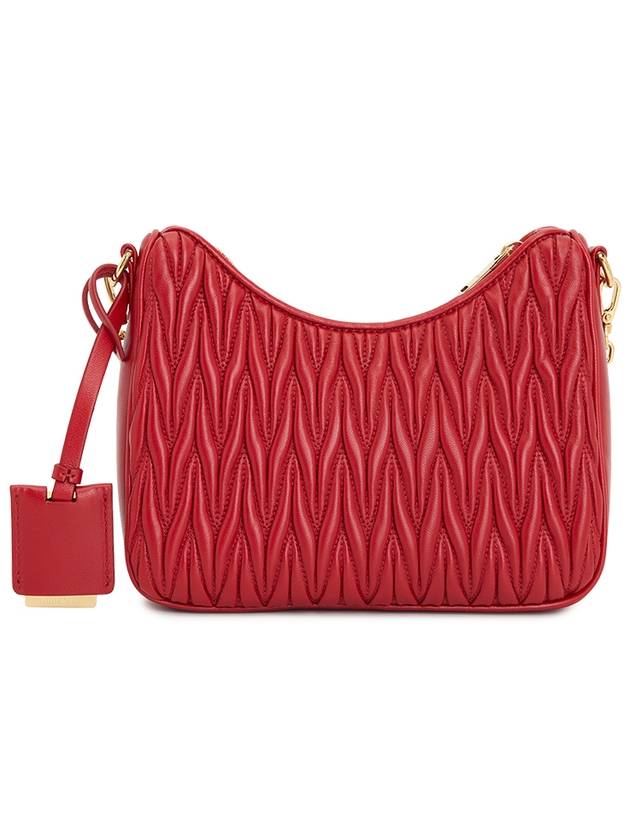 Matelasse Nappa Leather Shoulder Bag Red - MIU MIU - BALAAN 4