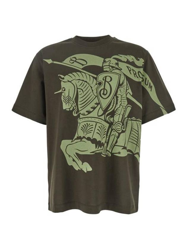 EKD Print Short Sleeve T-Shirt Olive - BURBERRY - BALAAN 1