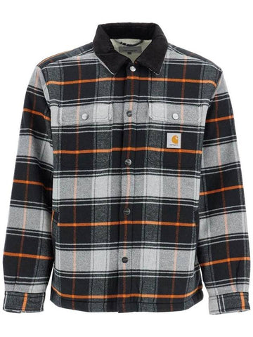 Baris Plaid Flannel Jacket Grey - CARHARTT WIP - BALAAN 1