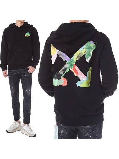 Men's Brush Arrow Hoodie Black - OFF WHITE - BALAAN 2