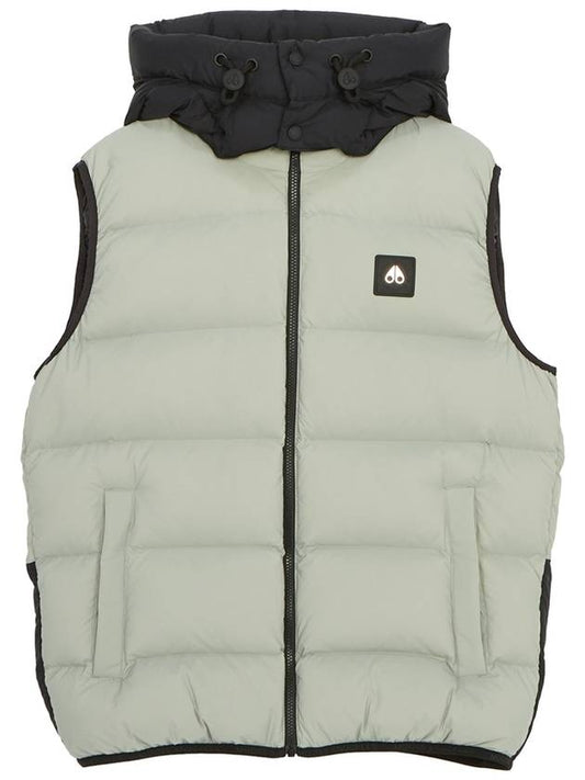 Logo Patch Hoodie Padding Vest Grey - MOOSE KNUCKLES - BALAAN 2