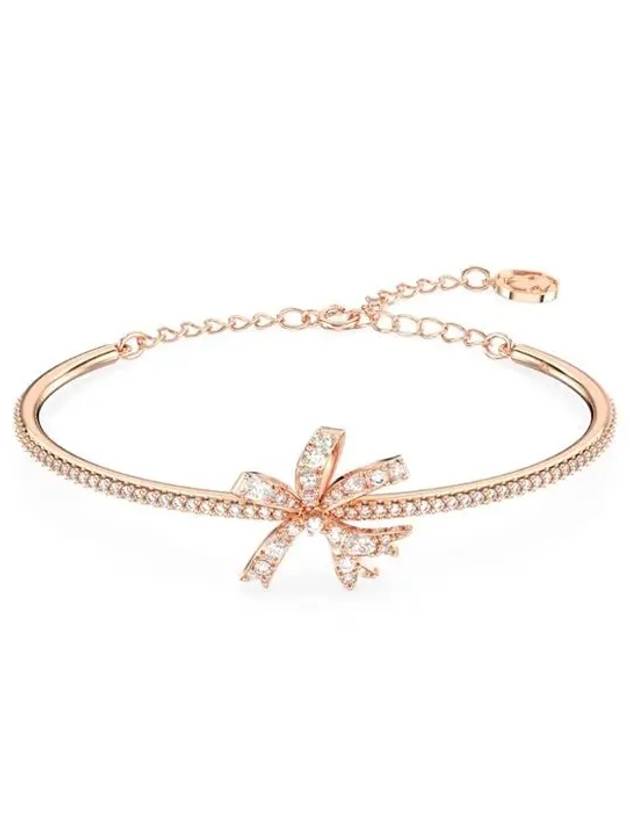 Hyperbola Bow Crystal Bangle Bracelet Rose Gold - SWAROVSKI - BALAAN 3