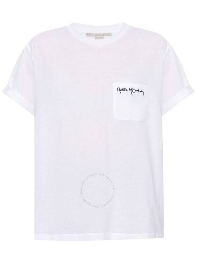 23 fw T-shirt WITH logo embroid 6J02103SPX769000 B0040369612 - STELLA MCCARTNEY - BALAAN 2