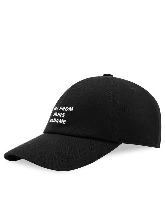 Slogan logo ball cap black - DROLE DE MONSIEUR - BALAAN 1