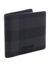 Check Polyurethane Bifold Wallet Black - BURBERRY - BALAAN 4