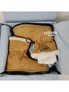 Shearling snow boots winter shoes brown 37 5 1U706M 1A6 - PRADA - BALAAN 1