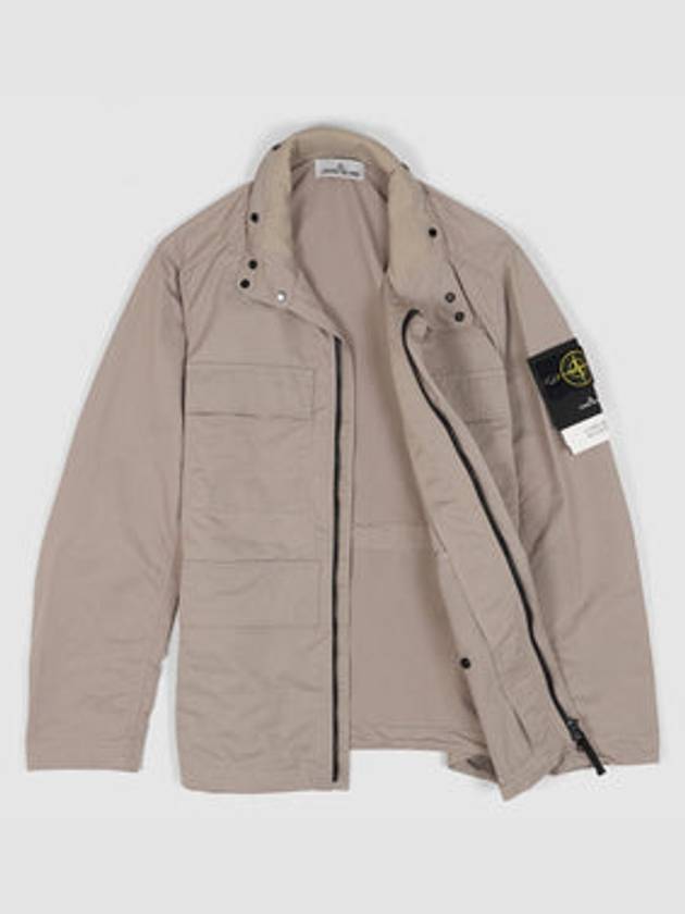 Hyper Dense Nylon Raso Field Jacket Dove Grey - STONE ISLAND - BALAAN 3