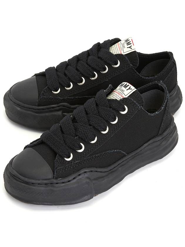 Peterson23 OG Sole Canvas Low Top Sneakers Black - MIHARA YASUHIRO - BALAAN 2