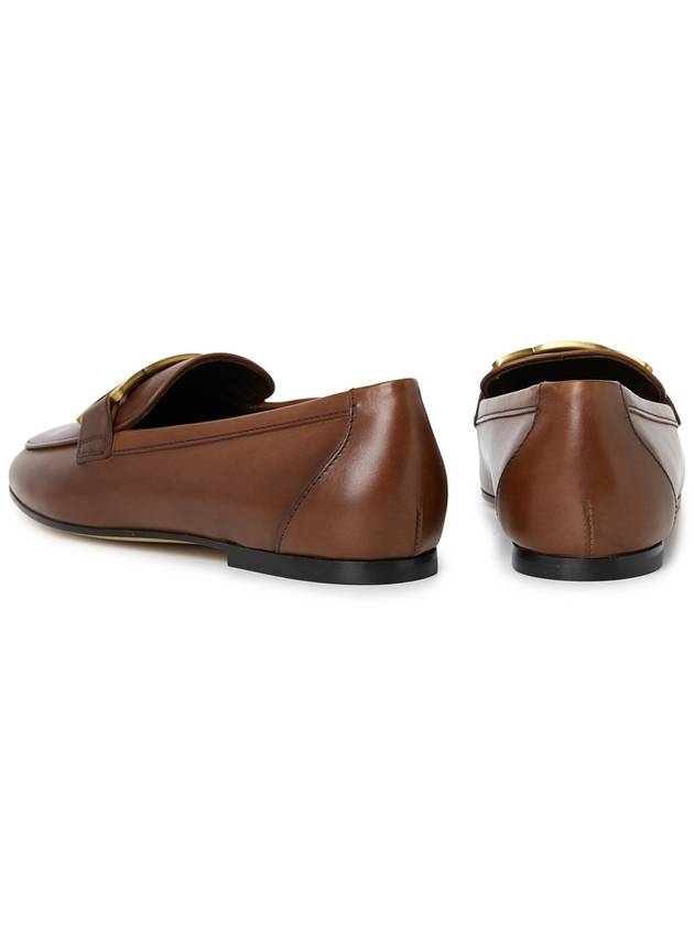 Kate Metal Logo Leather Loafers Brown - TOD'S - BALAAN 7